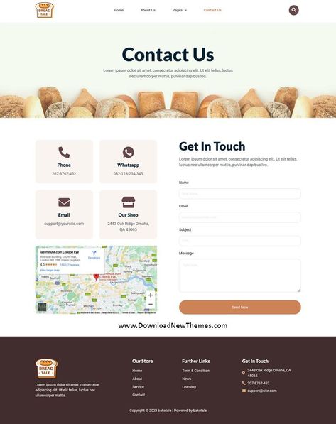 Baketale - Artisan Bakery Elementor Template Kit Cookies Website Design, Baking Website Design, Cake Website Design Inspiration, Cookie Website Design, Bakery Website Design Inspiration, Contact Us Page Design Website, Faq Website Design, About Us Page Design Website, Bakery Poster Design