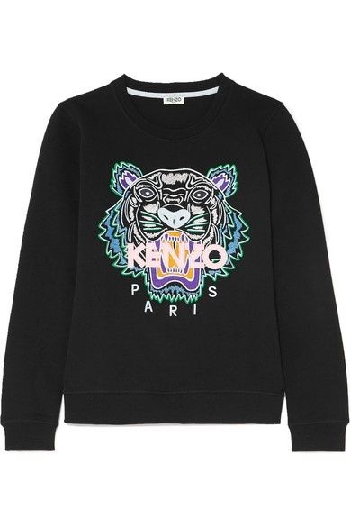 Kenzo Tiger Sweatshirt, I Am A Rich Man, Kenzo Sweatshirt, Kenzo Clothing, Kenzo Tiger, Tiger Logo, Black Tigers, Jersey Sweatshirt, Tiger Head