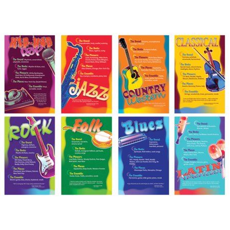 Genre Bulletin Boards, Kids Bulletin Boards, Music Bulletin Boards, Music Classroom Decor, Bulletin Board Sets, Music Coloring, Top Music, Teacher Supplies, Elementary Music