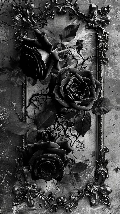 Goth Aesthetic Wallpaper, Black Roses Wallpaper, Wallpaper Rose, Red And Black Wallpaper, Dark Background Wallpaper, Goth Wallpaper, Gothic Wallpaper, Flower Wallpapers, Witchy Wallpaper