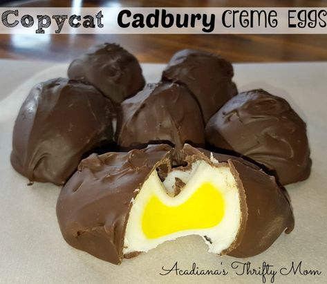 Cadbury Egg Recipes, Easter Candy Recipes, Breakable Hearts, Candy Sleigh, Cream Eggs, Creme Eggs, Yellow Food, Cadbury Eggs, Cadbury Creme Egg