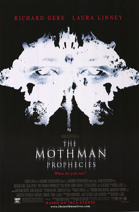 The Mothman Prophecy (2002) Mothman Prophecies, The Mothman Prophecies, October Movies, The Mothman, Film Thriller, Debra Messing, Laura Linney, Strange Events, Best Horror Movies