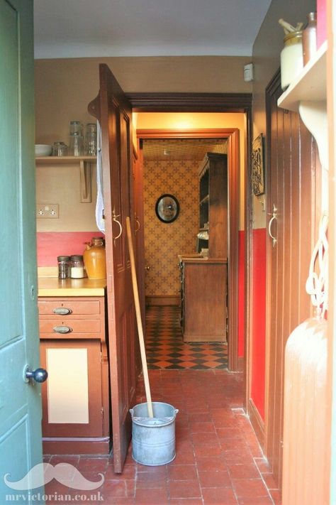 Quarry Tile Kitchen Floor, Original Victorian Kitchen, Quarry Tile Kitchen, Red Quarry Tiles Kitchen, Victorian Kitchen Floor, Quarry Tiles Kitchen, Tile Kitchen Floor Ideas, Victorian Restoration, Quarry Tile Floor