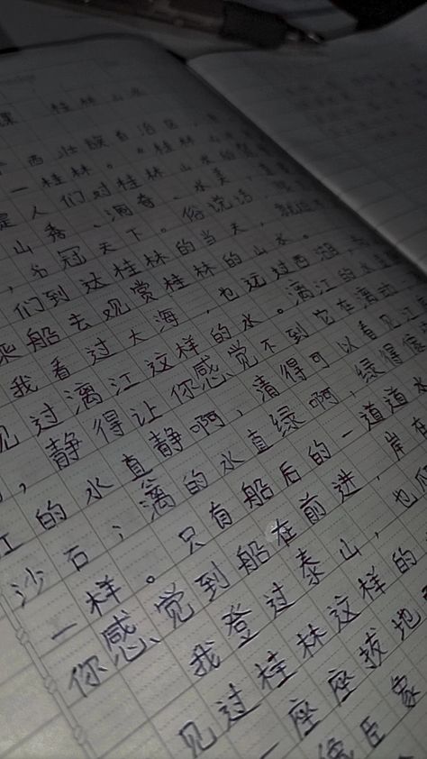 Chinese hand writing Chinese Handwriting, Bahasa China, Chinese Lessons, Chinese Aesthetic, Cute Quotes For Him, Chinese Writing, Hand Writing, Learn Chinese, Study Motivation Inspiration