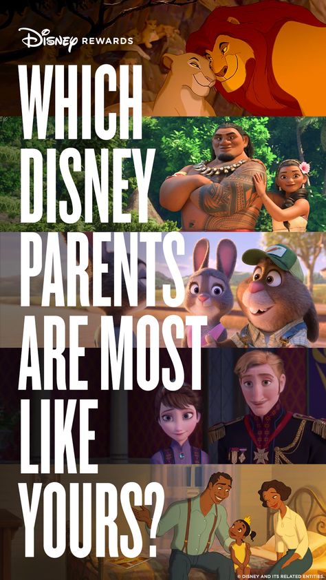 Have you ever wondered which Disney parents are similar to yours? This quiz will match a lovable Disney duo with the parents, godparents, grandparents or parent figures in your life. Just answer a few questions to reveal your result and share with your family to show them some love. Disney Quiz Questions And Answers, Godly Parent Quiz, Disney Parents, Mom Quiz, Parent Quiz, Family Quiz, Free Quizzes, Disney Duos, Love Quiz