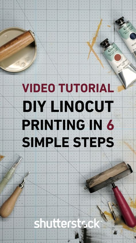 Lino Print Tutorial, Linocut How To, How To Lino Print, Diy Linocut Printmaking, Linocut Diy, Easy Lino Print Ideas, Lino Print Ideas Easy, Diy Linocut, Linocut Art Simple