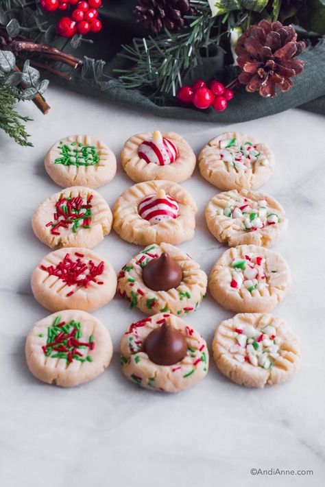 Shortbread Kiss Cookies, Cookies With Kisses On Top, Cookie Base Recipe, Whipped Shortbread, Shortbread Cookies Christmas, Cookies Light, Whipped Shortbread Cookies, Cracker Candy, Christmas Shortbread