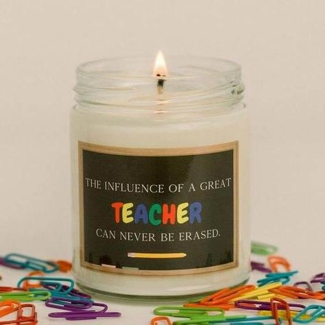 Teacher Appreciation Soy Candle by Abboo Candle Co|$15.99 Cranberry Candles, Teacher Candle Gift, Apple Teacher Gifts, Teacher Candle, Sunshine Committee, Appreciation Gifts Diy, Teacher Aesthetic, Teacher Appreciation Gifts Diy, Apple Teacher