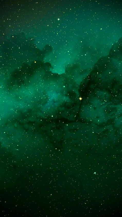 Green Space Background, Green Space Wallpaper, Gold And Green Aesthetic, Green Galaxy Wallpaper, Green Space Aesthetic, Galaxy Epoxy, Green Night Sky, Green Era, Alien 2