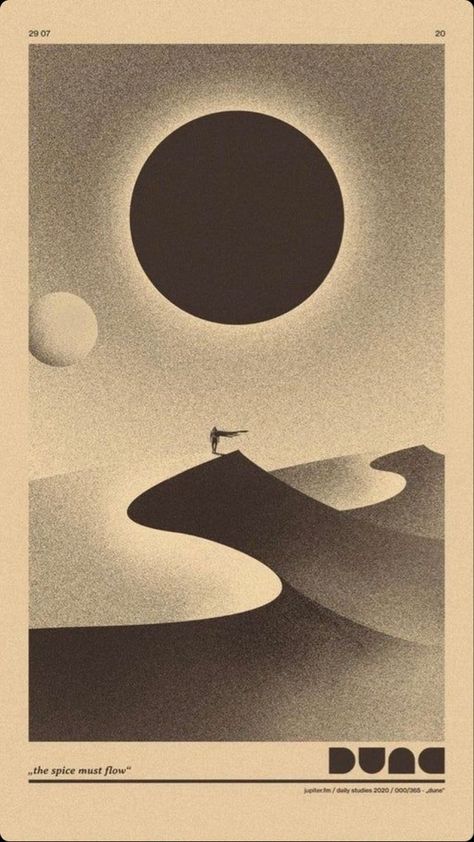 Night Stalker, Dune Art, Film Posters Art, Film Poster Design, Modern Print, Cool Wallpapers Art, Vintage Poster Art, 판타지 아트, Surreal Art