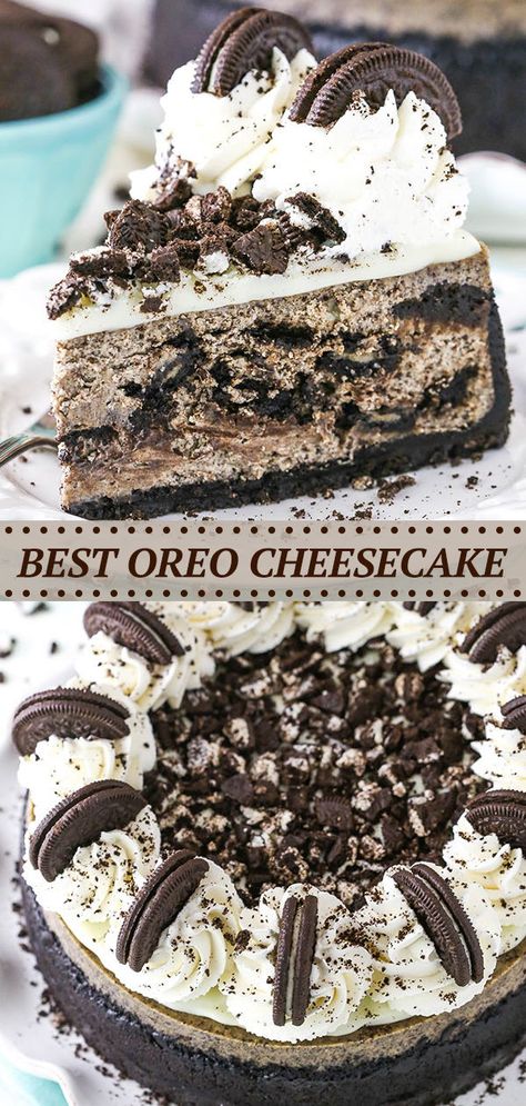 Oreo Cheesecake Pie, Freeze Cheese, Oreo Cheesecake Recipe, Recipes Cheesecake, Cheesecake Desserts Recipes, Oreo Cheesecake Recipes, Cookies And Cream Cheesecake, Cheesecake Oreo, Cheesecake Dessert