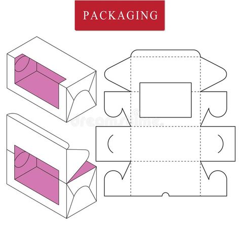 Cupcake Boxes Template, Box Packaging Templates, Cake Boxes Packaging, Cookie Drawing, Bakery Packaging Design, Package Template, Cupcake Packaging, Packaging Template Design, Paper Box Template