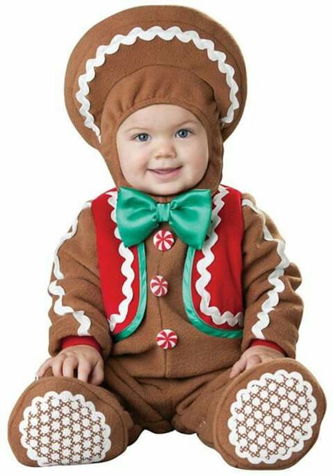 Muñeco de nieve Gingerbread Costume, Gingerbread Man Costumes, Gingerbread Baby, Christmas Gingerbread Men, Baby Christmas Outfit, Toddler Costumes, Baby Halloween Costumes, Christmas Costumes, Baby Costumes