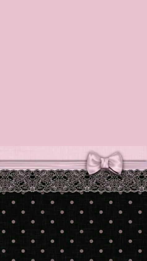 wallpaper Pink And Black Lace Wallpaper, Ragazza Pop Art, Lace Wallpaper, Ios Wallpaper, Bow Wallpaper, Balanced Living, Ios Wallpapers, Home Decorating Ideas, Wallpapers Backgrounds