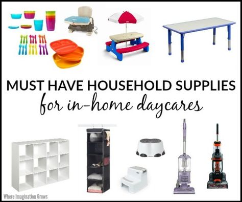 Daycare Must Haves, Preschool Must Haves, Kids Business Ideas, Daycare Supplies, Family Daycare, Home Daycare Ideas, In Home Daycare, Daycare Classroom, Home Day Care