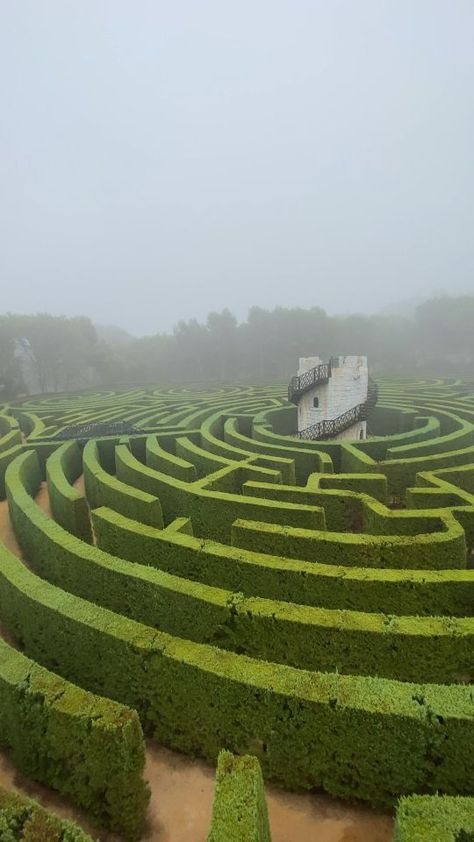 Maze Art, Maze Garden, Maze Labyrinth, Hedge Maze, Labyrinth Garden, Garden Maze, Cartagena Spain, Roman Garden, Labyrinth Maze