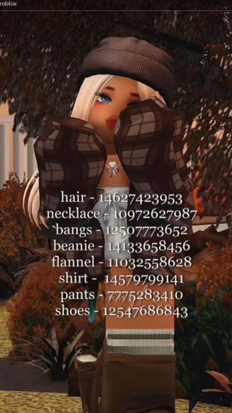 Here is a code x this isent mine credit: Blooming_Flowerss #berryavenue #brookhaven #bloxburg #roblox #codes Berry Avnue Girl Outfit Codes, Farm Girl Outfits, Cute Fall Fits, Bloxburg Outfits, Clothing Codes, Fall Girl, Bloxburg Ideas, Coding Clothes, Girl Code