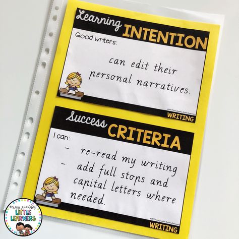 Learning Intentions & Success Criteria - Miss Jacobs' Little Learners - visible learning - how to display your learning targets to your students in the early years classroom Success Criteria Display, Book Box Labels, Learning Intentions, Teacher Cv, Visible Thinking, Visible Learning, Early Years Classroom, Learning Targets, Class Organization