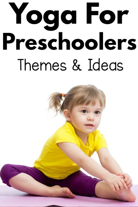 Yoga for preschoolers - tips and ideas to make yoga fun. A huge list of themes for preschool yoga for every holiday, season and theme you could want! Yoga For Preschoolers, Preschool Exercise Activities, Themes For Preschool, List Of Themes, Preschool Yoga, Toddler Yoga, Partner Yoga Poses, Childrens Yoga, Yoga Themes