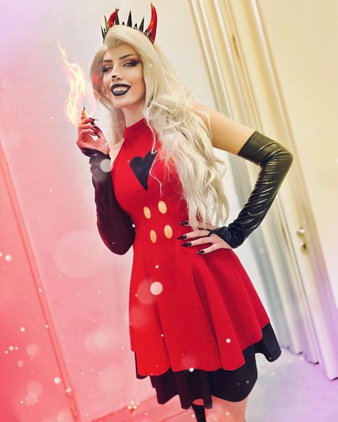 “If Hell is forever, then Heaven must be a lie If angels can do whatever, and remain in the sky The rules are shades of gray when you don’t… | Instagram Hazbin Hotel Charlie Cosplay, Charlie Morningstar Cosplay, Cosplay Ideas Women, Princess Fiona, Rwby Fanart, Halloween Queen, Cosplay Characters, Scene Hair, Amazing Cosplay