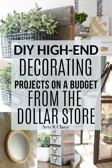 High End Decor, Hometalk Diy, Diy Home Decor For Apartments, Dollar Store Hacks, Diy Dollar Tree Decor, Dollar Tree Decor, Dollar Tree Diy Crafts, Diy Dollar Store Crafts, Décor Boho