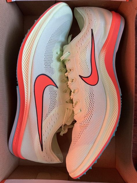 Nike Zoomx Dragonfly Track Spikes Barely Volt Green CV0400-700 Men's Size 12 New. Xc Spikes, Nike Dragonfly Spikes, Spikes Track, Track And Field Spikes, Track Spikes, Athletics Track, Spike Shoes, Track Shoes, New Uses