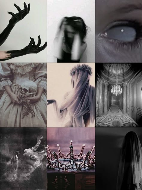 Melinoe Goddess Art, Melinoe Goddess Aesthetic, Melinoe Aesthetic, Female Ghost Art, Ghost Moodboard, Melinoe Goddess, Goddess Of Ghosts, Goddess Moodboard, Dark Goddess Aesthetic