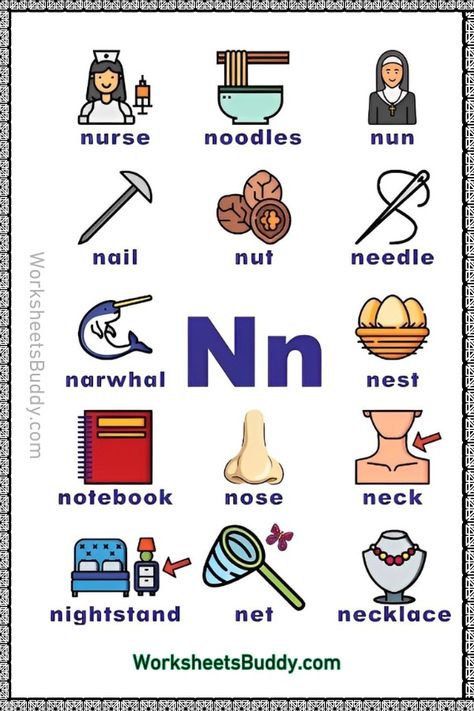 N Word Family Worksheets Pdf | Letter N Phonics Worksheets & Printables Letter W Activities, Letter N Worksheet, Word Family List, Alphabet N, Counting Worksheets For Kindergarten, Family Worksheets, School Works, J Words, 3 Letter Words