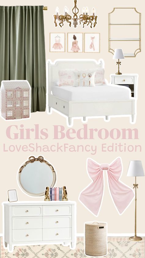 Girls LoveShackFancy bedroom! 🎀😊 #loveshackfancy #ballerina #girlsbedroom #girlsroom #girlsbedroomdecor #girlsbedroommakeoverideas #loveshackfancydecor Follow my shop @Chelsalately on the @shop.LTK app to shop this post and get my exclusive app-only content! #liketkit #LTKhome #LTKfamily #LTKkids @shop.ltk https://liketk.it/4sjXR Loveshackfancy Bedroom, Girls Bedroom Makeover, Girls Bedroom Decor, Girls Room, Dream Room, Girl's Room, Girl Room, Bedroom Makeover, Girls Bedroom