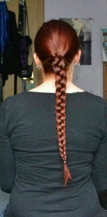 simple english braid Diagonal Braid, Big Braid, Invisible Braids, Big Braids, Hair Idea, Beautiful Red Hair, Beautiful Braids, Dutch Braid, Long Hair Girl