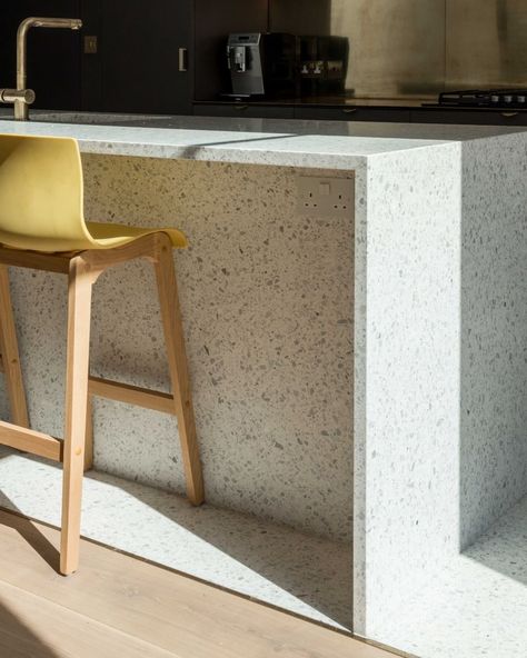 Bradley Van Der Straeten’s Instagram profile post: “The speckled monolithic terrazzo island at #BVDSLongBrickHouse catching the sunlight. 📸 by @frenchandtye #bradleyvanderstraeten…” Terrazzo Island, Terrazzo Kitchen Island, Terrazzo Kitchen, Van Der Straeten, Terrace, Kitchen Island, Kitchen Design, Instagram Profile, Van