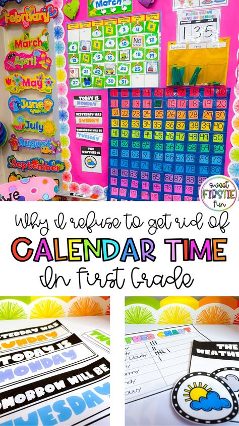 Calendar For Kindergarten, 1st Grade Calendar, First Grade Calendar, Hall Deco, Math Calendar, Morning Calendar, Kindergarten Calendar, Christian Classroom, Interactive Calendar