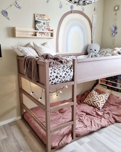 Painting Ikea Kura Bed, Kura Bed Frame, Painted Kura Bed, Ikea Bunk Bed Hack Kura, Floor Bed Bunk Bed, Ikea Kura Floor Bed, Cama Kura Ikea, Ikea Kura Floor Bed Hack, Kura Bunk Bed Hack