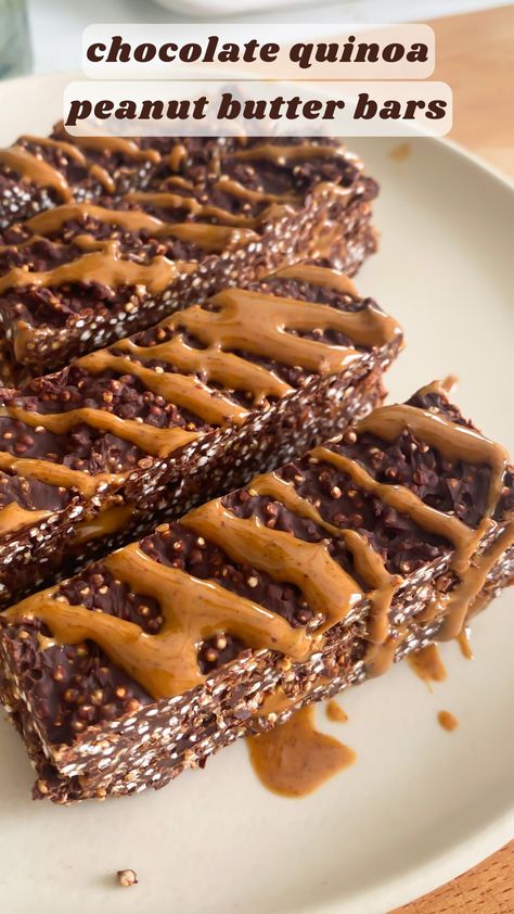 Chocolate Quinoa Bars, Chocolate Peanut Butter Granola Bars, Quinoa Bars Recipes, Quinoa Peanut Butter Bars, Chocolate Covered Quinoa, Quinoa Chocolate Bars, Dark Chocolate Quinoa Crisps, Baja Recipes, Chocolate Quinoa Crisps