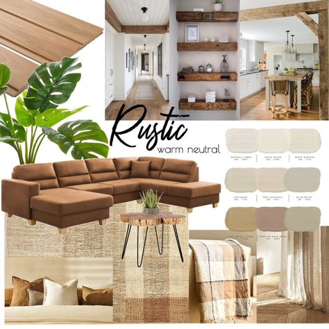 Rustic Home Interior Design, Design Mood Board, Rustic Home Interiors, Beige Living Rooms, Interior Design Mood Board, Commercial Office, Mood Board Design, Rustic Home, Rustic Style