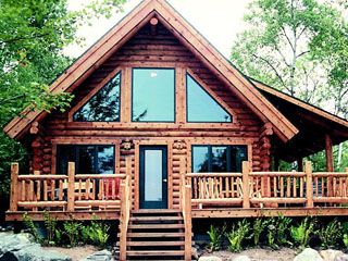 Campfire Creek | Meadow Valley Log Homes Small Log Cabins With Loft, Cabin Windows Ideas, Log Cabin Windows, Log Cabin Floor Plans With Loft, Cabin Floor Plans With Loft, Small Log Cabin Plans, Small Log Homes, Cabin Plans With Loft, Log Cabin Plans