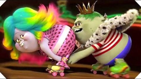 King Gristle, Lady Glitter Sparkles, Funny People Falling, Mike Mitchell, Fresh Movie, People Videos, Disney Animals, Dreamworks Trolls, Hair Raising