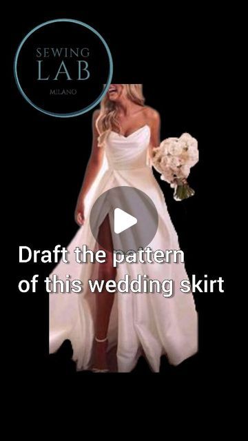 Wedding Dress Skirt Pattern, Wedding Skirt Pattern, Split Skirt Pattern, Drape Skirt Pattern, Gown Patterns, Wedding Gown Patterns, Wedding Dress Skirt, Pleated Wedding Dresses, Pleats Pattern