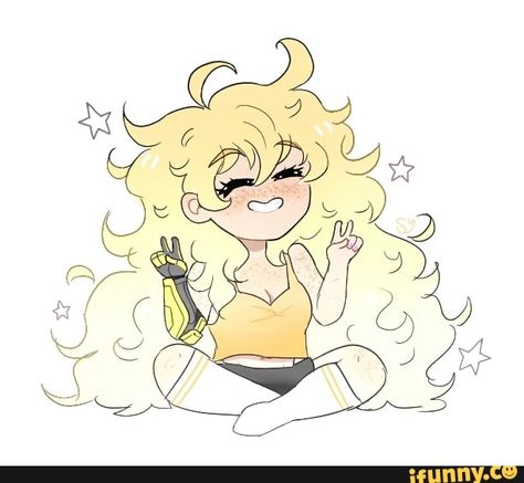 Hahah :) Messy Long Hair, Long Hair Drawing, Rwby Yang, Rwby Red, Red Like Roses, Rwby Characters, Team Rwby, Rwby Fanart, Anime Japanese