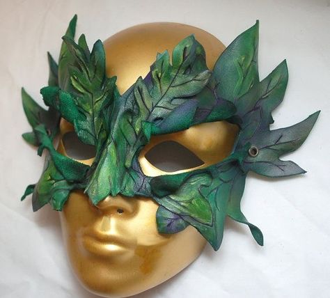 Forest Dryad, Pagan Crafts, Cosplay Mask, Party Masks, Venetian Masks, Leather Mask, Carnival Masks, Masks Art, Masks Masquerade