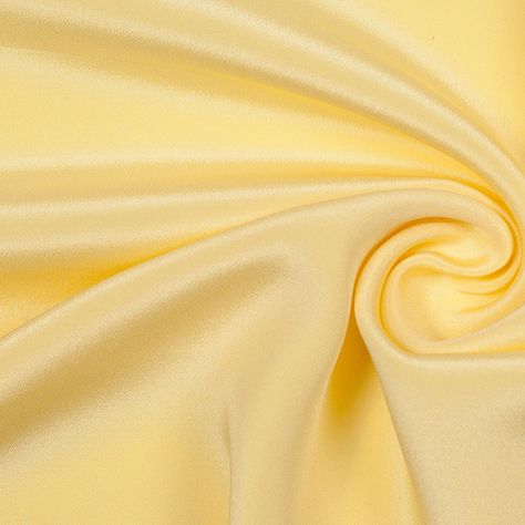 Silk Fabric by the Yard | Buy Cloth Material Wholesale | Mood Fabrics Banana Yellow, Party Tables, True Winter, Bright Winter, Yellow Silk, Mood Fabrics, Table Cloths, Yellow Aesthetic, Holiday Entertaining