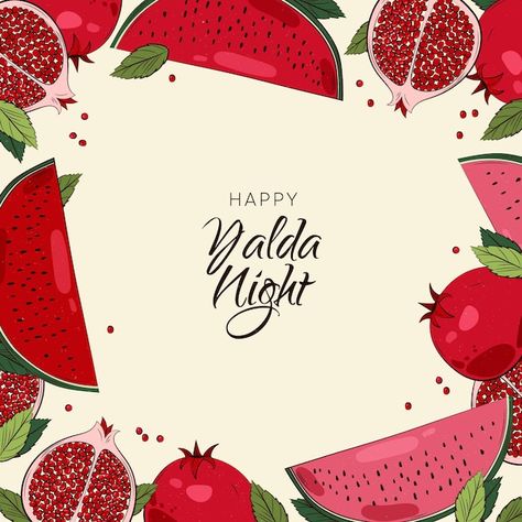 Yalda Card Design, Yalda Background Story, Yalda Wallpaper, Happy Yalda Night Wallpaper, Yalda Night Background, Background Yalda Night, Yalda Night Illustration, Yalda Background, Happy Yalda Night