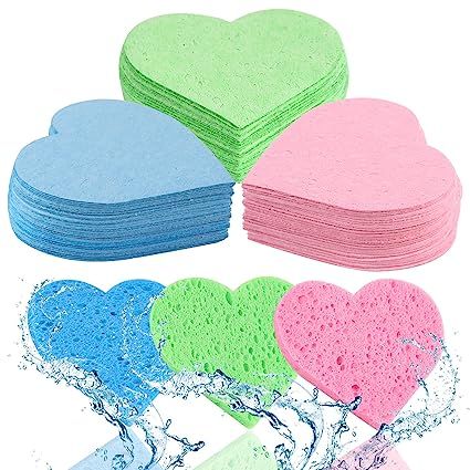 you can get totally 60 pieces heart shaped compressed facial sponges in 3 colors, namely green, pink, and blue,20 pieces for each color, bright colors and sufficient quantity of sponge will meet your daily use need and replacement need easily, also allow you to share with others Face Blender, Face Sponge, Skin Scrub, Facial Sponges, Amazon Items, Face Cleansing, Blue Beauty, Cleansing Face, Skin Pores