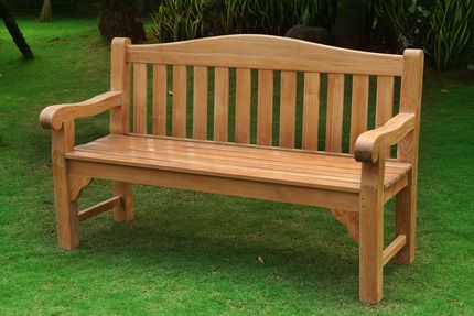 Jubilee 120cms 3 seater bench Garden Bench Ideas, Teak Garden Bench, Teak Garden Furniture, Wood Chair Design, Memorial Benches, Wooden Garden Furniture, Teak Bench, Bench Ideas, Teak Oil