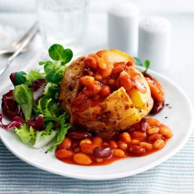 Free 7-Day Menu | Slimming World Jacket Potato And Beans, Tomatoes On Toast, Healthy Packed Lunches, Tikka Masala Recipe, Low Calorie Cooking, Jacket Potato, Vegetarian Menu, Chicken Tikka Masala, Masala Recipe