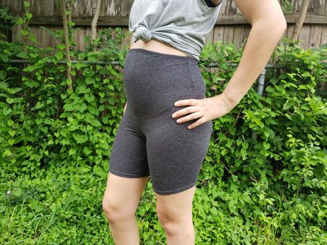 Maternity Shorts for the Active Lady Maternity Shorts Pattern, Maternity Sewing, Maria Rose, Pregnancy Progression, Sewing Factory, Maternity Outfits, Maternity Shorts, Belly Bands, If Only