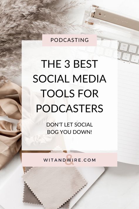 3 social media tools for the best podcast marketing Podcasting Tips, Podcast Marketing, Social Media Tools, Podcast Tips, Podcast Topics, Social Media Resources, Social Media Marketing Tools, Social Media Marketing Business, Marketing Advice