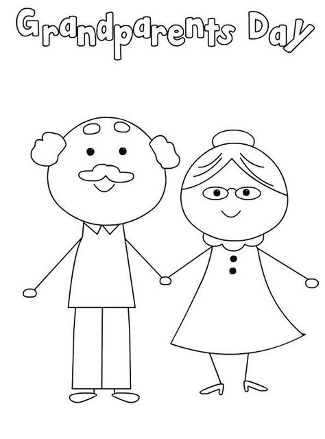 Grandparents Day Coloring Pages Grandparents Day Preschool, Grandparents Day Poem, Grandparents Day Activities, Grandparents Day Cards, National Grandparents Day, Grandparents Day Crafts, Happy Grandparents Day, Kind Photo, Mega Pokemon