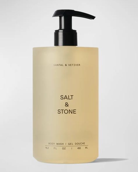 C630G Salt & Stone Santal & Vetiver Body Wash Salt And Stone Body Wash, Body Shop Logo, Bf Christmas, Salt And Stone, 2025 Wishlist, Blueberry Extract, Salt Stone, Violet Leaves, Sea Sponge