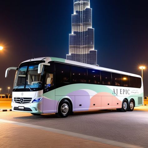 Luxury Bus, Dubai Wedding, One World Trade Center, Visit Dubai, Dubai City, New Bus, Party Bus, Dubai Mall, Rental Company